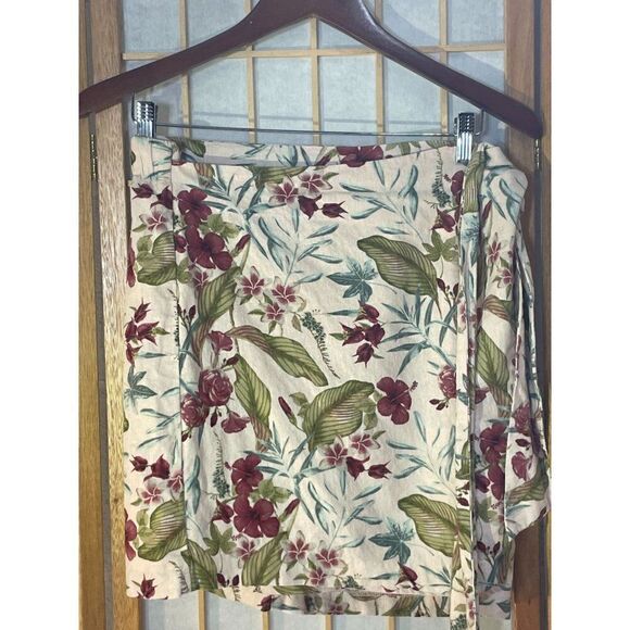 Maison d'Amelie Floral Faux Wrap Skirt - Picture 3 of 9